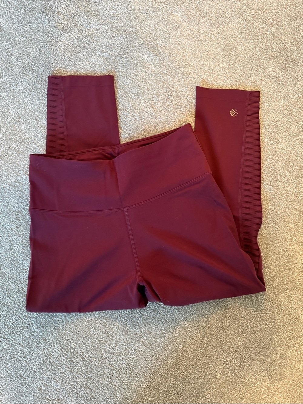 MPG Women's Burgundy High-Waist Performance Leggings